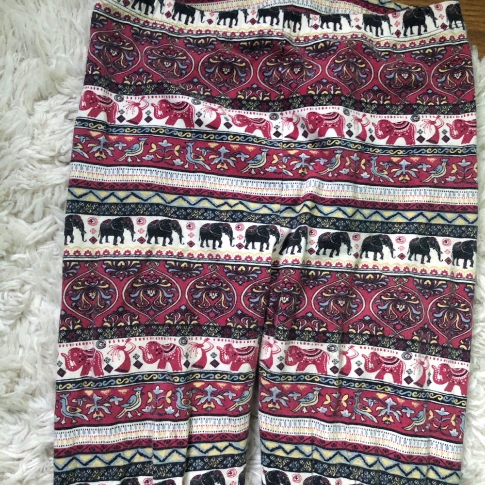 Elephants BOHO exotic print leggings